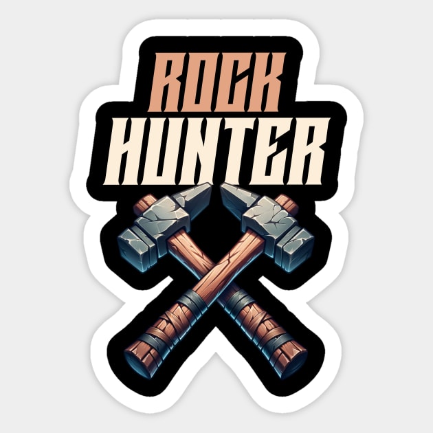 Rock Hunter - Rockhound - Rockhounding Sticker by Crimson Leo Designs
